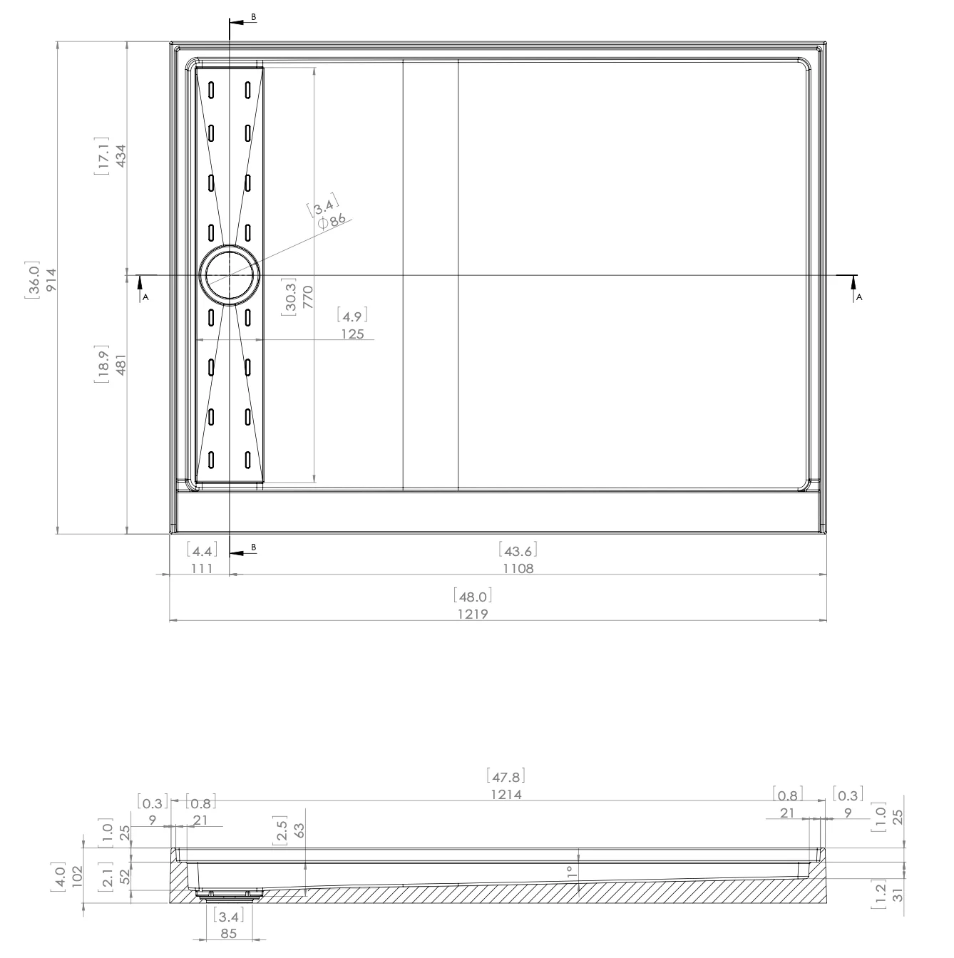 BASE DE DOUCHE - JAKO (ALCOVE) - Image 5