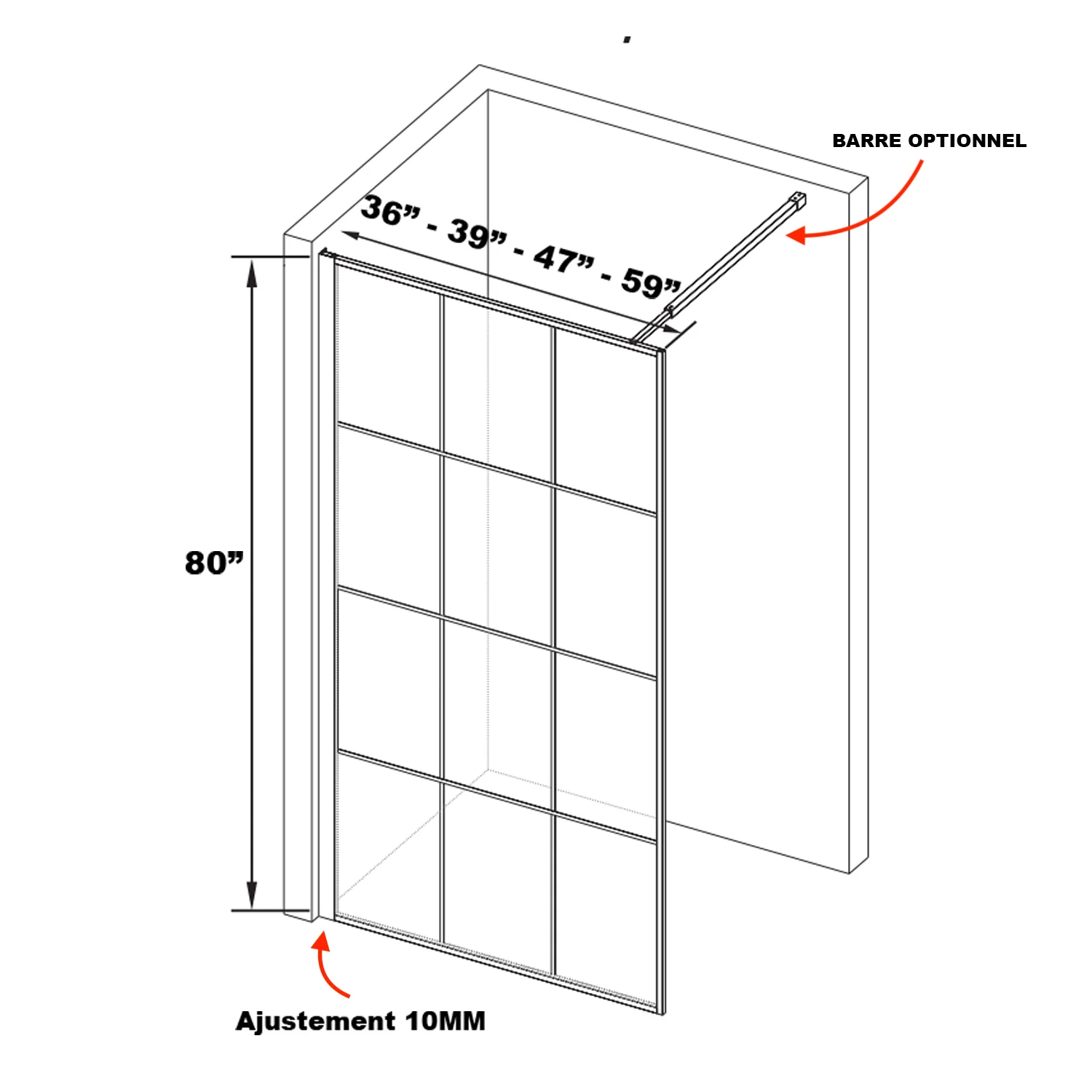 PANNEAU DE DOUCHE - Siri - Image 3