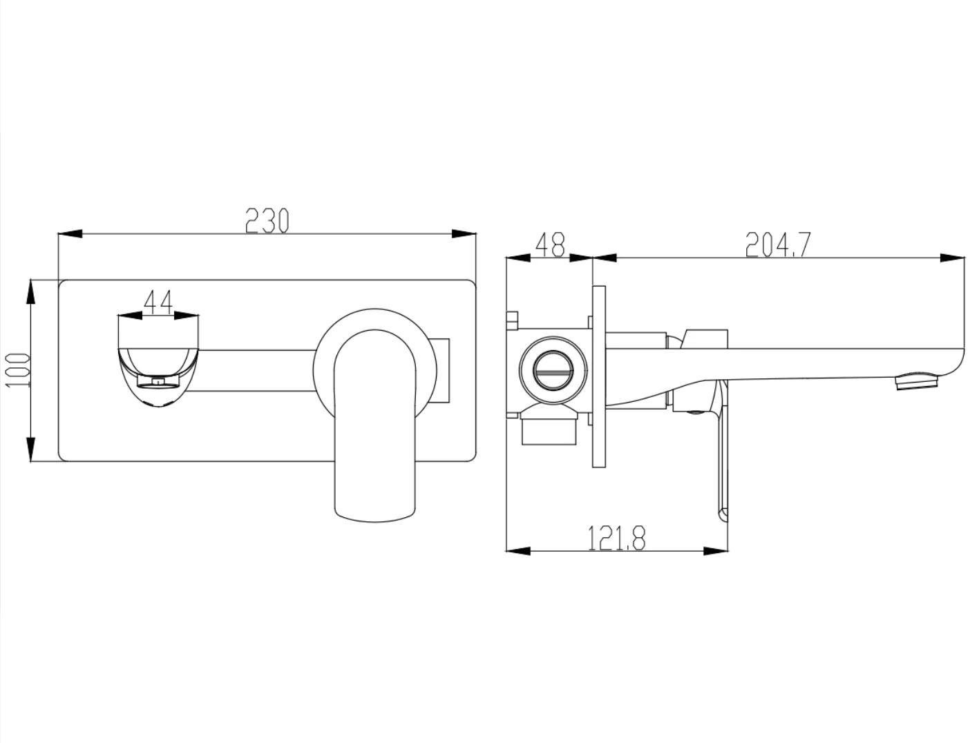 ROBINET MURAL - 2451G OR - Image 3