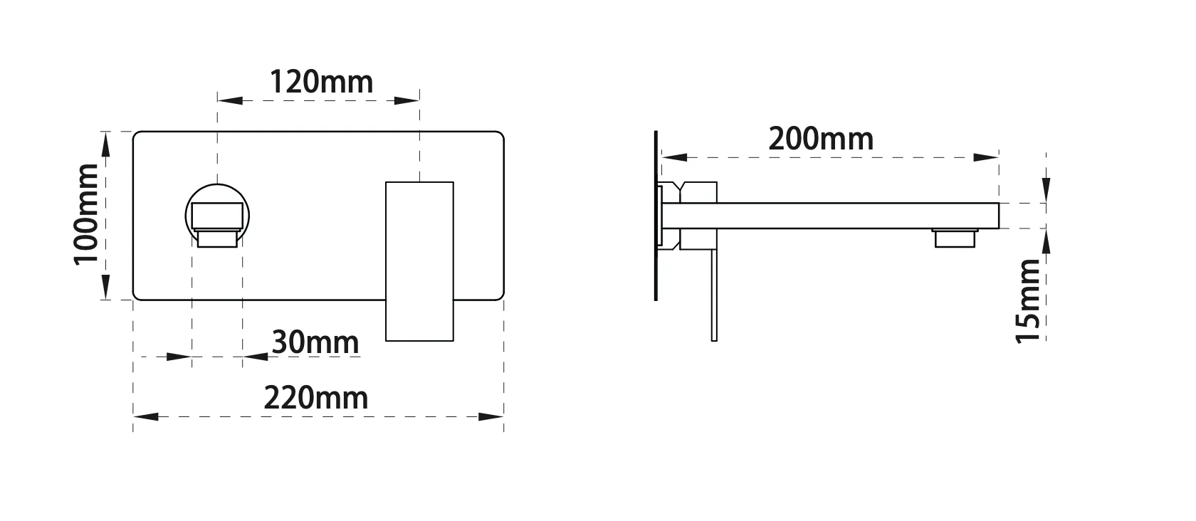 ROBINET MURAL - 6H06-MB - Image 3