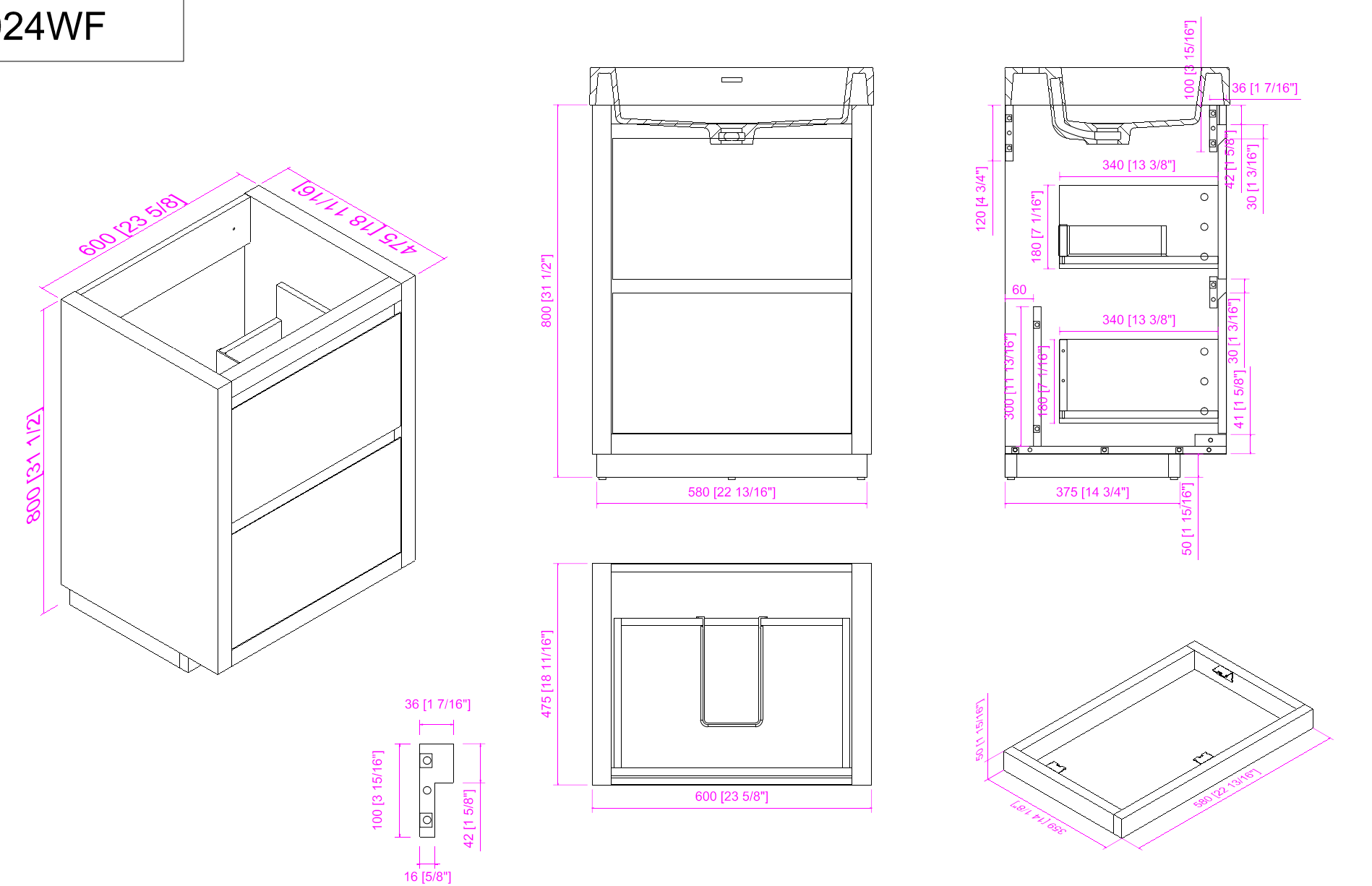 VANITÉ VA60WF - 24" - Image 5
