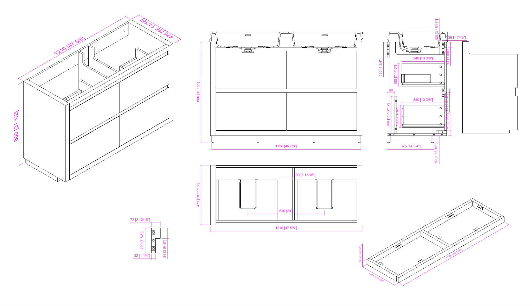 VANITÉ VA60WF - 48" SIMPLE - Image 5